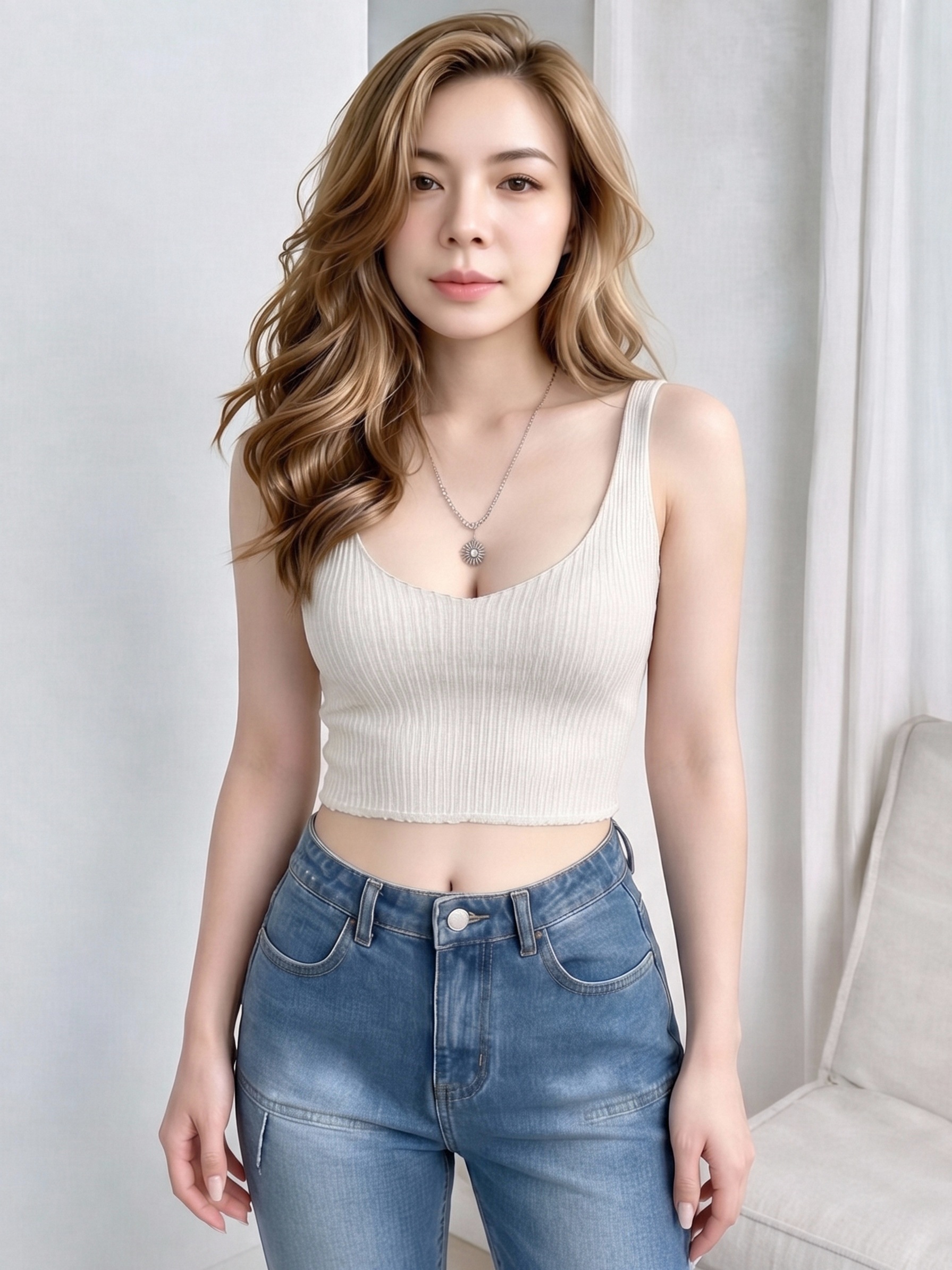 Women Solid Ribbed Knit Crop Cami Tank Top, Deep V Neck Wide Strap Slim Fit Cropped Sleeveless Vest, Summer Basic Y2K Layering Camisole view 4