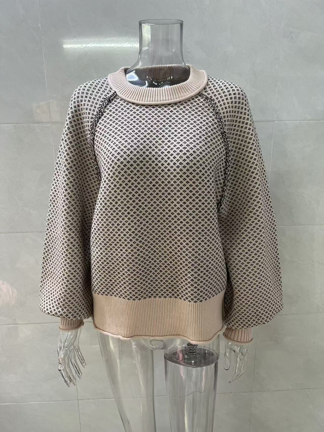 Women Knitwear Sweater — Minimal Ribbed Pullover view 5