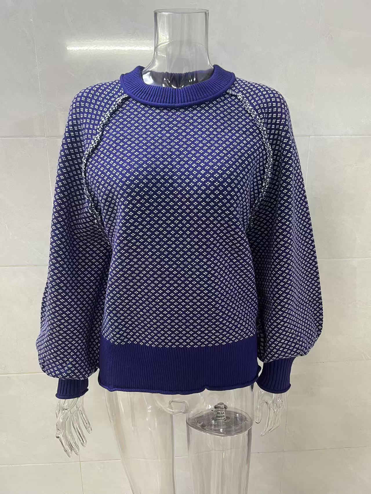 Women Knitwear Sweater — Minimal Ribbed Pullover view 7
