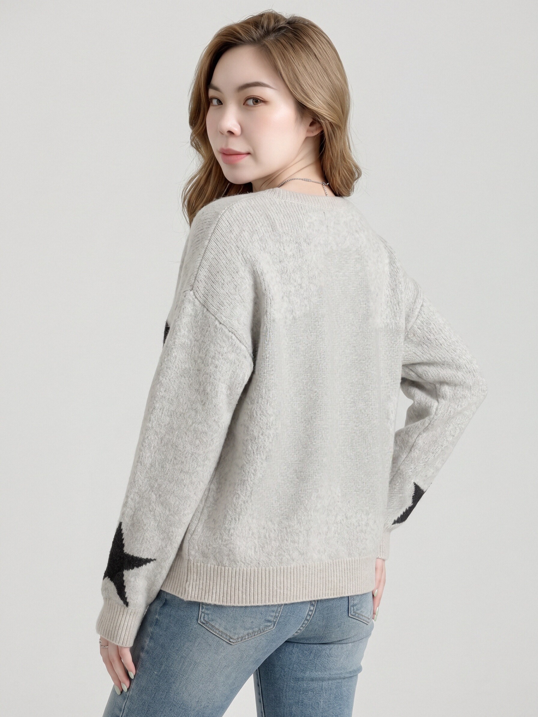 Knitted Crew Neck Pullover view 5